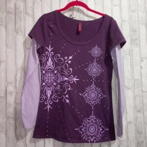 girls purple long sleeve shirt
